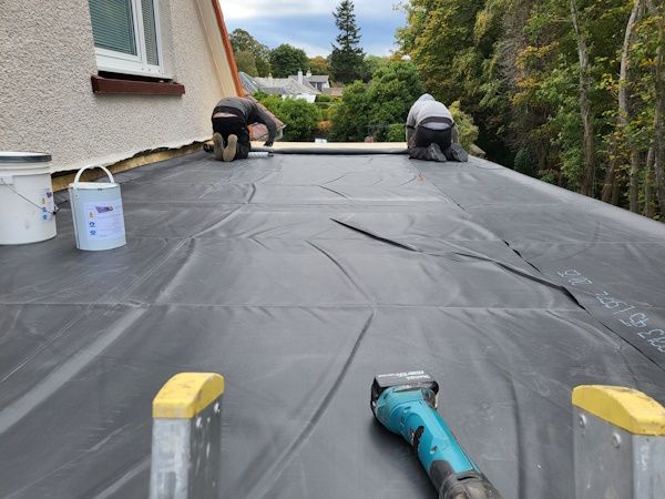 EPDM Rubber Roof Mid Install