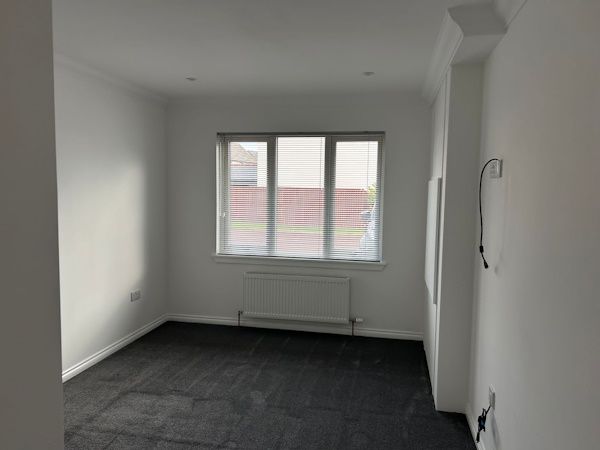 The new bedroom inside the conversion